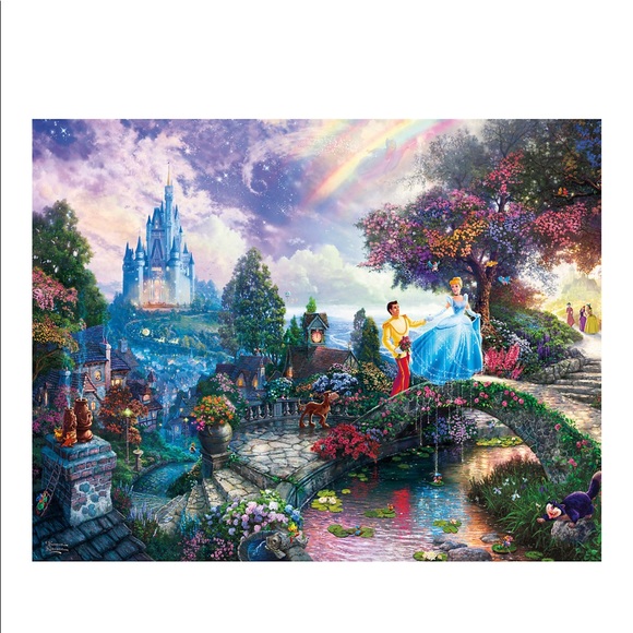 Disney Thomas Kinkade 4 in 1 Puzzle Set - Picture 4 of 16
